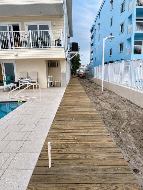 After: finished beach boardwalk