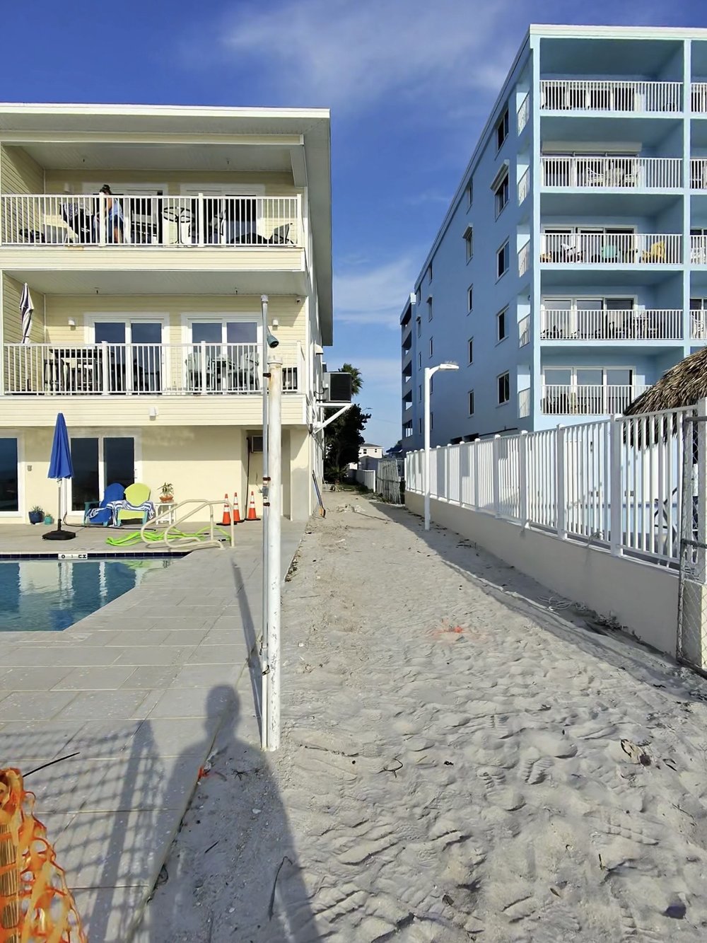 Before: sand beach access