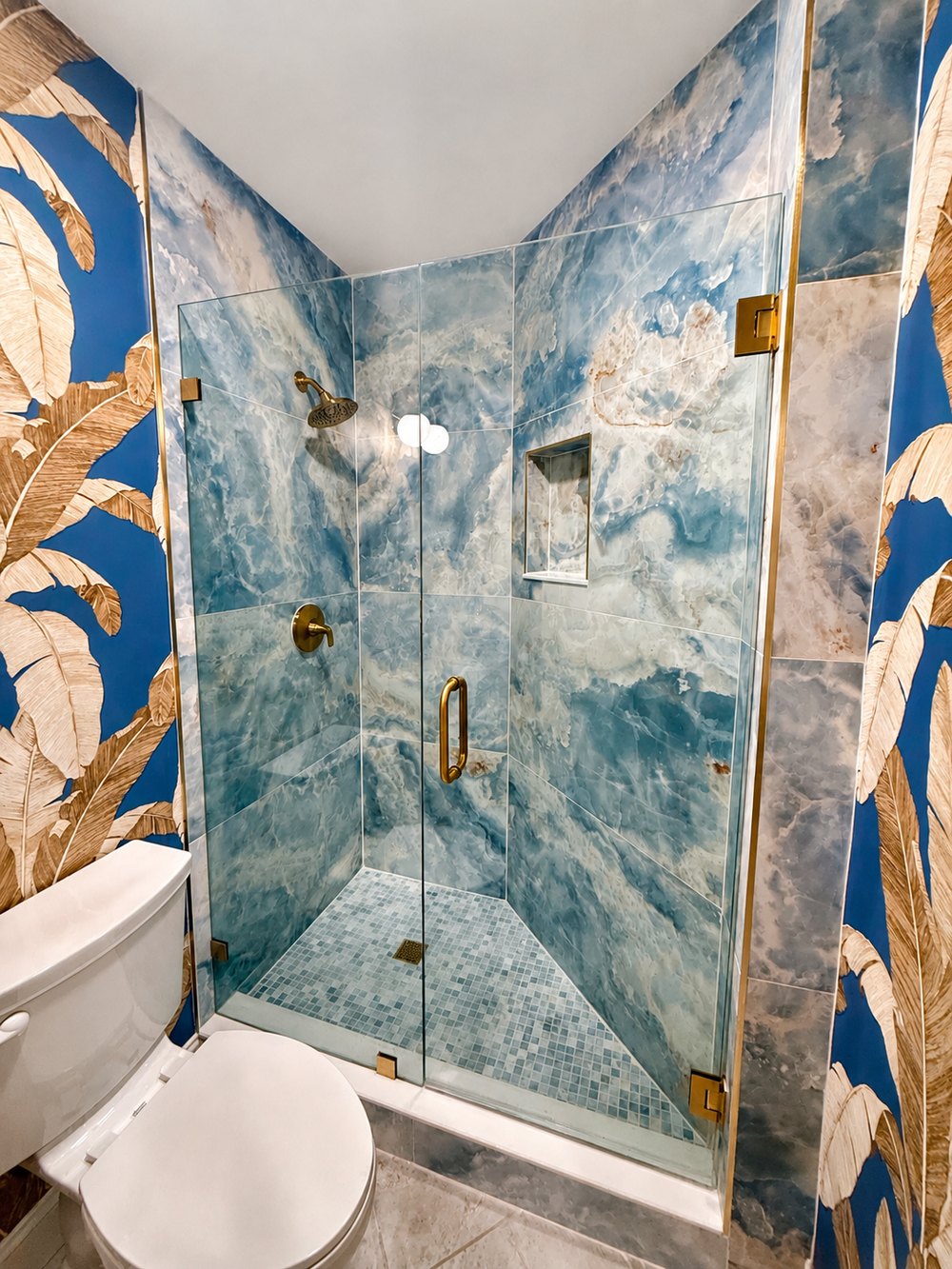 Tiled tub and shower