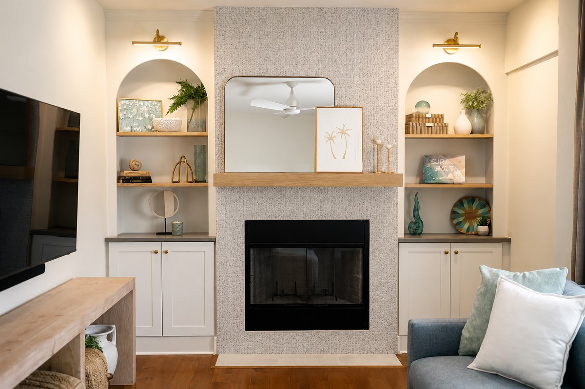 Fireplace and built-ins